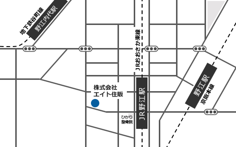 株式会社エイト住販のアクセスマップ